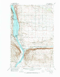 Beverly Washington Historical topographic map, 1:62500 scale, 15 X 15 Minute, Year 1965