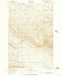 Black Rock Spring NW Washington Historical topographic map, 1:24000 scale, 7.5 X 7.5 Minute, Year 1953