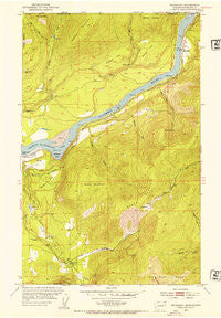 Boundary Washington Historical topographic map, 1:24000 scale, 7.5 X 7.5 Minute, Year 1952