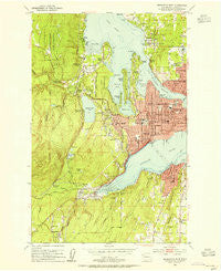 Bremerton West Washington Historical topographic map, 1:24000 scale, 7.5 X 7.5 Minute, Year 1953