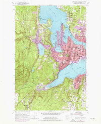 Bremerton West Washington Historical topographic map, 1:24000 scale, 7.5 X 7.5 Minute, Year 1953