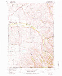 Buroker Washington Historical topographic map, 1:24000 scale, 7.5 X 7.5 Minute, Year 1966