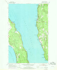 Camano Washington Historical topographic map, 1:24000 scale, 7.5 X 7.5 Minute, Year 1953