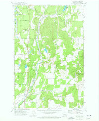 Chattaroy Washington Historical topographic map, 1:24000 scale, 7.5 X 7.5 Minute, Year 1973