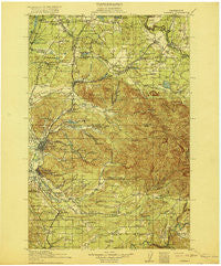 Chehalis Washington Historical topographic map, 1:125000 scale, 30 X 30 Minute, Year 1916