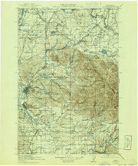 Chehalis Washington Historical topographic map, 1:125000 scale, 30 X 30 Minute, Year 1916