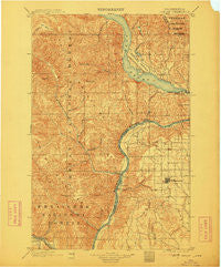 Chelan Washington Historical topographic map, 1:125000 scale, 30 X 30 Minute, Year 1901
