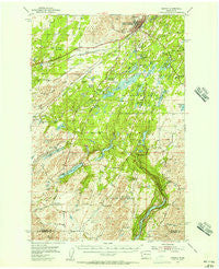 Cheney Washington Historical topographic map, 1:62500 scale, 15 X 15 Minute, Year 1954