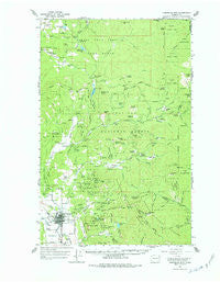 Chewelah Mtn Washington Historical topographic map, 1:62500 scale, 15 X 15 Minute, Year 1964