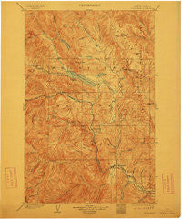 Chiwaukum Washington Historical topographic map, 1:125000 scale, 30 X 30 Minute, Year 1904