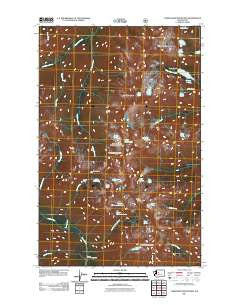 Chiwaukum Mountains Washington Historical topographic map, 1:24000 scale, 7.5 X 7.5 Minute, Year 2011
