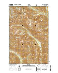 Clark Mountain Washington Current topographic map, 1:24000 scale, 7.5 X 7.5 Minute, Year 2014