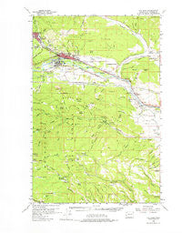 Cle Elum Washington Historical topographic map, 1:62500 scale, 15 X 15 Minute, Year 1958