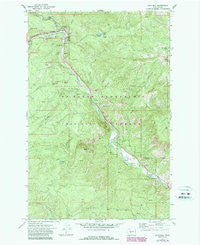 Cliffdell Washington Historical topographic map, 1:24000 scale, 7.5 X 7.5 Minute, Year 1971