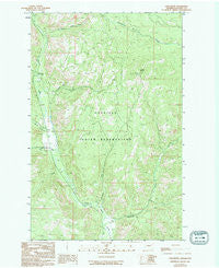 Cody Butte Washington Historical topographic map, 1:24000 scale, 7.5 X 7.5 Minute, Year 1989