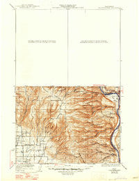 Colockum Pass Washington Historical topographic map, 1:125000 scale, 30 X 30 Minute, Year 1922