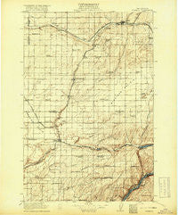 Connell Washington Historical topographic map, 1:125000 scale, 30 X 30 Minute, Year 1918