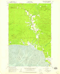 Copalis Crossing Washington Historical topographic map, 1:24000 scale, 7.5 X 7.5 Minute, Year 1956