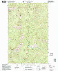 Copper Butte Washington Historical topographic map, 1:24000 scale, 7.5 X 7.5 Minute, Year 1992