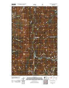 Copper Butte Washington Historical topographic map, 1:24000 scale, 7.5 X 7.5 Minute, Year 2011