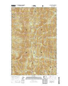 Copper Butte Washington Current topographic map, 1:24000 scale, 7.5 X 7.5 Minute, Year 2014