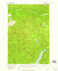 Cougar Washington Historical topographic map, 1:62500 scale, 15 X 15 Minute, Year 1953