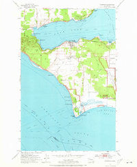 Coupeville Washington Historical topographic map, 1:24000 scale, 7.5 X 7.5 Minute, Year 1953
