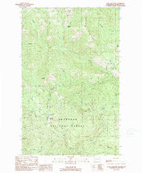 Coxit Mountain Washington Historical topographic map, 1:24000 scale, 7.5 X 7.5 Minute, Year 1989
