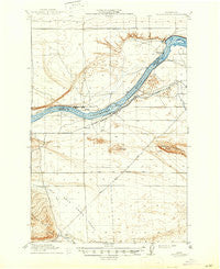 Coyote Rapids Washington Historical topographic map, 1:62500 scale, 15 X 15 Minute, Year 1916
