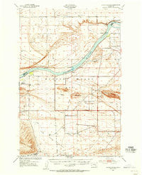Coyote Rapids Washington Historical topographic map, 1:62500 scale, 15 X 15 Minute, Year 1951