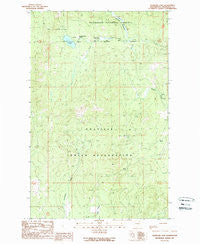Crawfish Lake Washington Historical topographic map, 1:24000 scale, 7.5 X 7.5 Minute, Year 1989