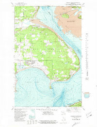 Crescent Harbor Washington Historical topographic map, 1:24000 scale, 7.5 X 7.5 Minute, Year 1977