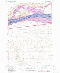 Crow Butte Washington Historical topographic map, 1:24000 scale, 7.5 X 7.5 Minute, Year 1962