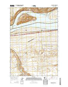 Crow Butte Washington Current topographic map, 1:24000 scale, 7.5 X 7.5 Minute, Year 2013