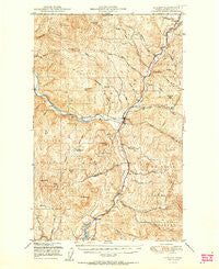 Curlew Washington Historical topographic map, 1:62500 scale, 15 X 15 Minute, Year 1951