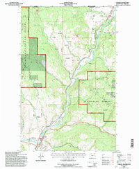 Curlew Washington Historical topographic map, 1:24000 scale, 7.5 X 7.5 Minute, Year 1992