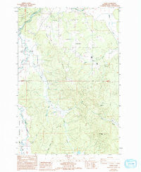 Curtis Washington Historical topographic map, 1:24000 scale, 7.5 X 7.5 Minute, Year 1986