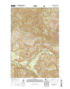 Cyclone Creek Washington Current topographic map, 1:24000 scale, 7.5 X 7.5 Minute, Year 2014