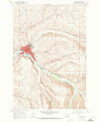 Dayton Washington Historical topographic map, 1:24000 scale, 7.5 X 7.5 Minute, Year 1967