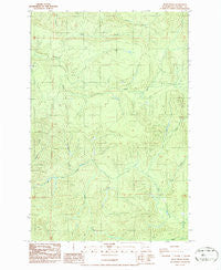 Dean Creek Washington Historical topographic map, 1:24000 scale, 7.5 X 7.5 Minute, Year 1986