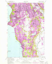 Des Moines Washington Historical topographic map, 1:24000 scale, 7.5 X 7.5 Minute, Year 1949