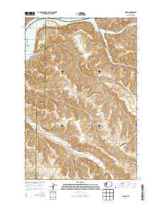 Dodge Washington Current topographic map, 1:24000 scale, 7.5 X 7.5 Minute, Year 2014