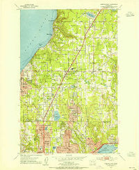Edmonds East Washington Historical topographic map, 1:24000 scale, 7.5 X 7.5 Minute, Year 1953