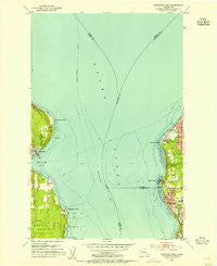 Edmonds West Washington Historical topographic map, 1:24000 scale, 7.5 X 7.5 Minute, Year 1953