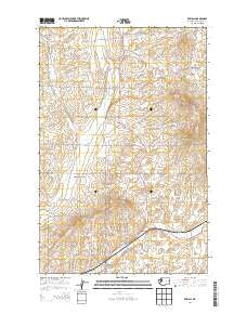 Edwall Washington Current topographic map, 1:24000 scale, 7.5 X 7.5 Minute, Year 2014