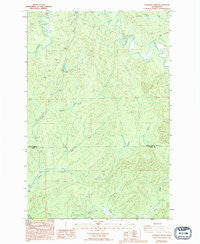 Elkhorn Creek Washington Historical topographic map, 1:24000 scale, 7.5 X 7.5 Minute, Year 1986