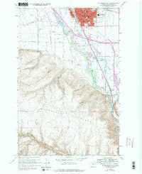 Ellensburg South Washington Historical topographic map, 1:24000 scale, 7.5 X 7.5 Minute, Year 1958