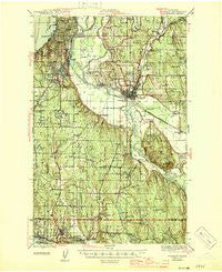 Everett Washington Historical topographic map, 1:62500 scale, 15 X 15 Minute, Year 1944
