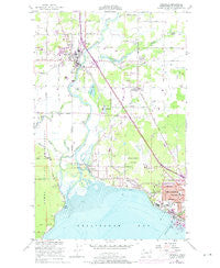 Ferndale Washington Historical topographic map, 1:24000 scale, 7.5 X 7.5 Minute, Year 1952