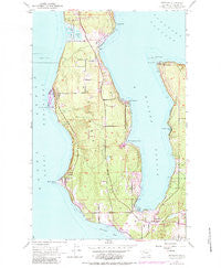 Freeland Washington Historical topographic map, 1:24000 scale, 7.5 X 7.5 Minute, Year 1953
